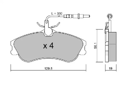 Комплект тормозных колодок AISIN BPCI-1003